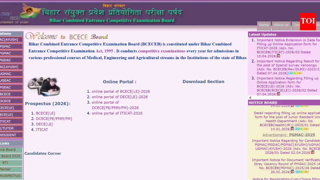 BCECEB Bihar ITI CAT 2026 registration deadline extended: Check new date and direct link to apply