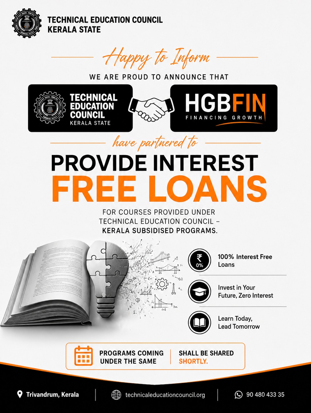 Interest-Free Education Loans Now Available for Technical Education Council Kerala Courses